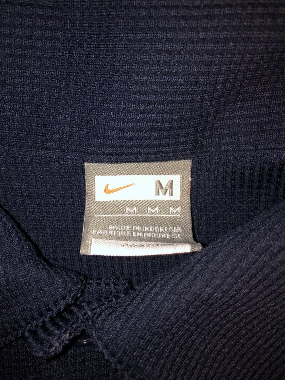 Nike Polo Shirt Adult Medium Blue Gray Swoosh Golfer Golf Fitdry Men’s Golfing - Picture 2 of 8